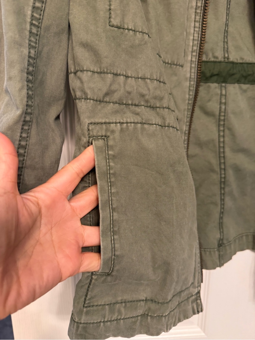 Madewell Olive Green Field Jacket - Picture 4 of 7